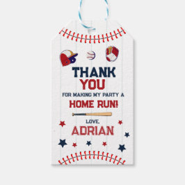 Baseball Gefallen danke Ihnen Geburtstag Geschenkanhänger