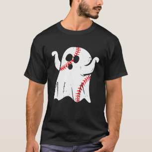 Baseball-Geist Trick Or Treat Lustiger Halloween T-Shirt