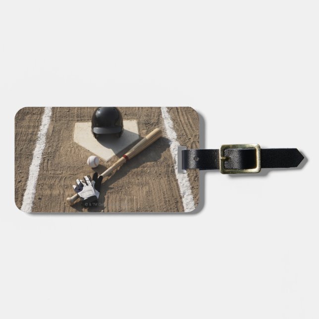 Baseball Gepäckanhänger (Vorderseite horizontal)