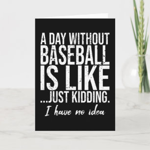 Baseball-Geschenkidee Karte