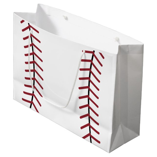 Baseball-Geschenktasche Große Geschenktüte (Vorderseite Schrägansicht)