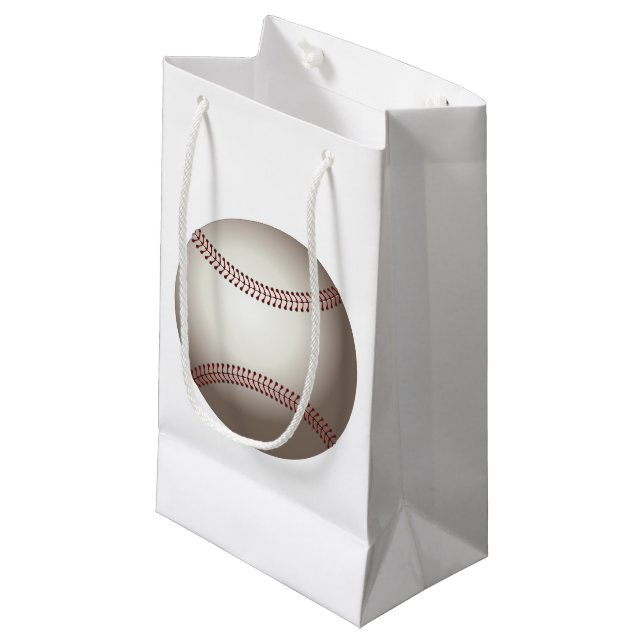 Baseball-Geschenktasche Kleine Geschenktüte (Vorderseite Schrägansicht)