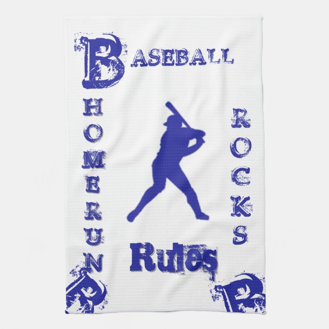 Baseball Geschirrtuch (Vertikal)