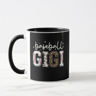 Baseball Gigi Leopardendruck Coquette Bow Tasse