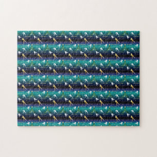 Baseball Girls Softball Weihnachten Puzzle