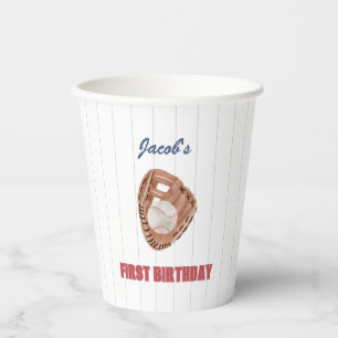 Baseball Glove and Ball Paper Cup - Rookie der Bas Pappbecher