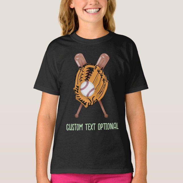 Baseball, Glove and Bats T-Shirt (Vorderseite)