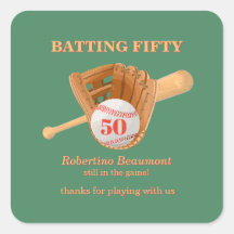 Baseball Glove Batting Fifty Men's 50th Birthday