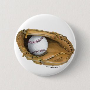 Baseball Glove Button