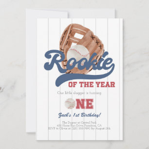 Baseball Glove Einladung zum ersten Geburtstag