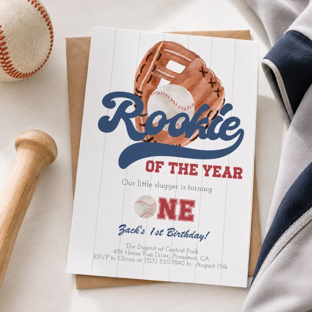 Baseball Glove Einladung zum ersten Geburtstag (Von Creator hochgeladen)