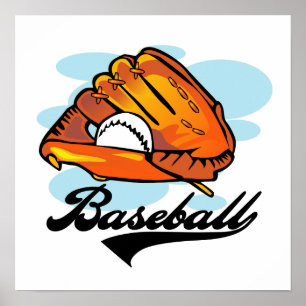 Baseball Glove T - Shirt und Geschenke Poster