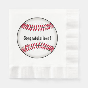 Baseball-Glückwünsche Serviette