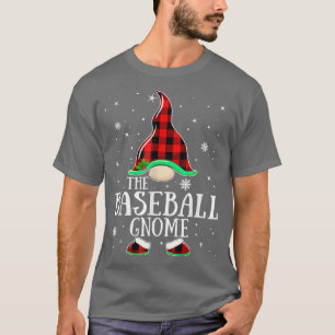Baseball Gnome Buffalo Kariert Matching Family Chr T-Shirt