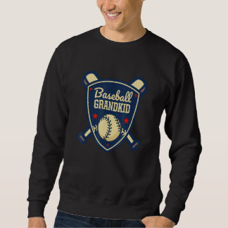 Baseball Grandkid Matching Family Baseball Player Sweatshirt
