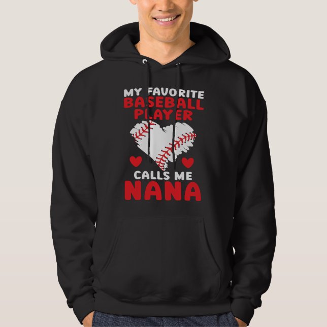 Baseball Grandma Grandmother Granny Grandparents D Hoodie (Vorderseite)
