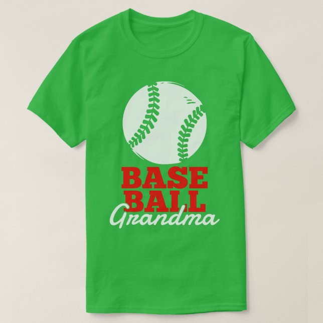 Baseball Grandma Großmutter T-Shirt (Design vorne)