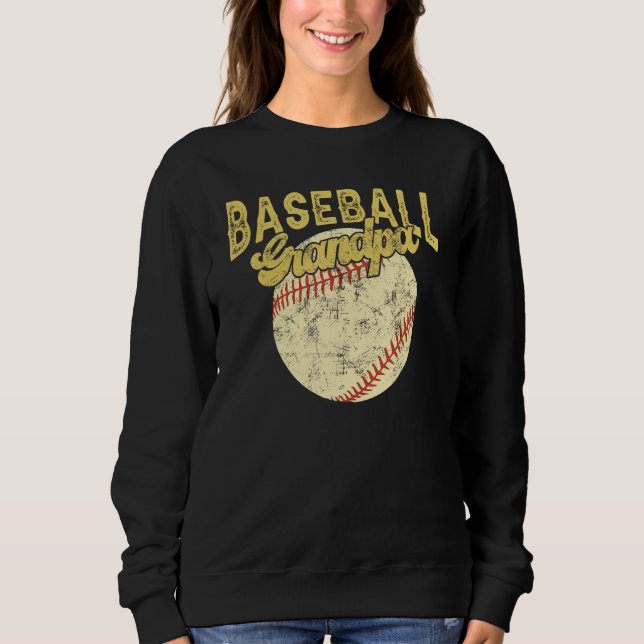 Baseball Grandpa Family Matching Funny Fathers Day Sweatshirt (Vorderseite)