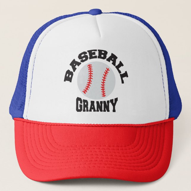 Baseball Granny Trucker Hat Truckerkappe (Vorderseite)