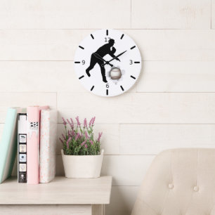 Baseball Große Wanduhr