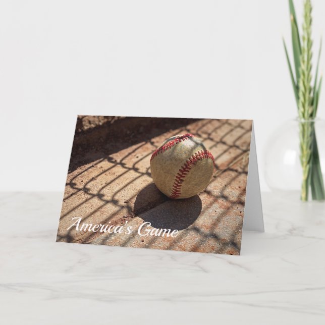 Baseball-Grußkarte Karte (Vorderseite)