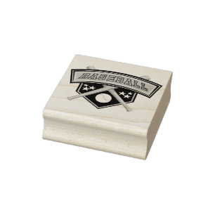 Baseball Gummistempel