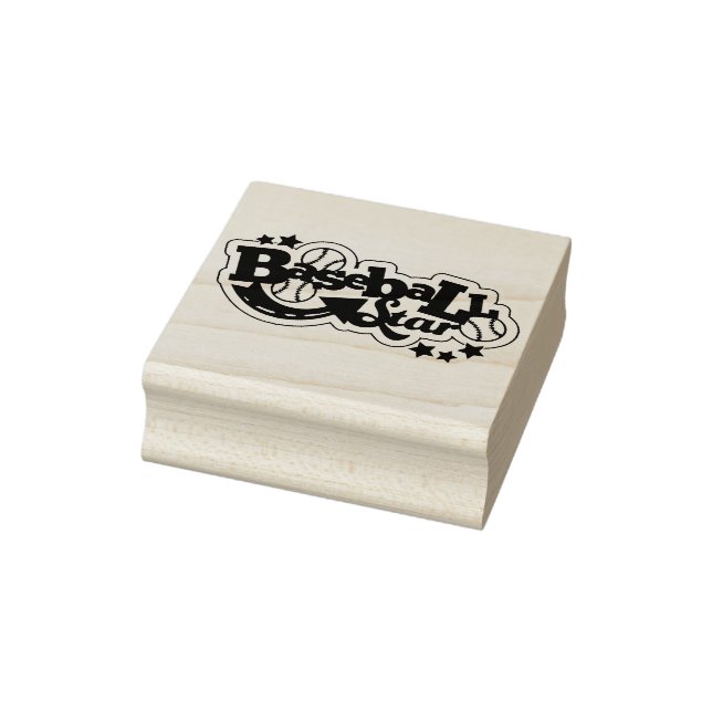 Baseball Gummistempel (Stempel)