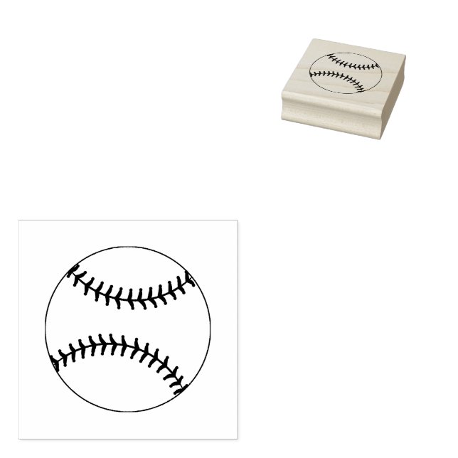 Baseball Gummistempel (Stempel)