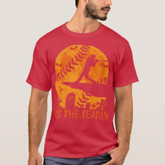 Baseball Halloween ist die Saison Baseball Saison T-Shirt