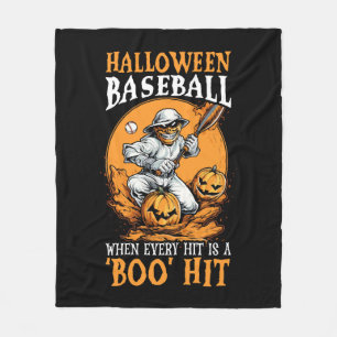 Baseball-Halloween-Streich oder Sauber Baseball-Sp Fleecedecke