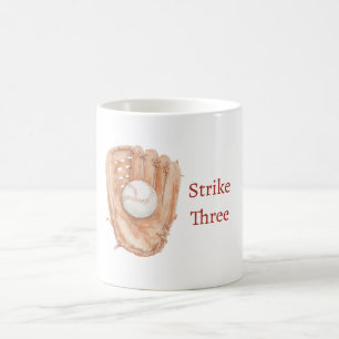 Baseball-Handschuh Strike Drei Kaffeetasse