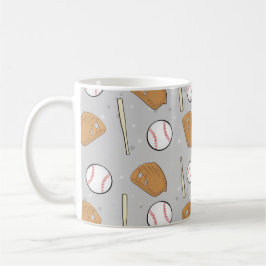 Baseball - Handschuhe, Bälle und Fledermäuse im gr Kaffeetasse