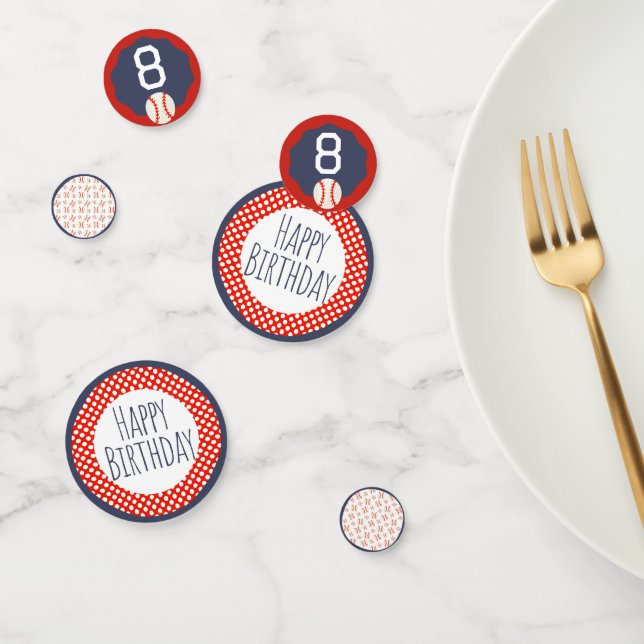 Baseball Happy Birthday Confetti Konfetti (Gruppe)