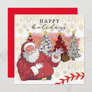 Baseball Happy Holidays Weihnachten für Spieler Ho
