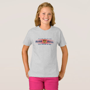 Baseball Held mit einer Million Dollar Arm   Kinde T-Shirt