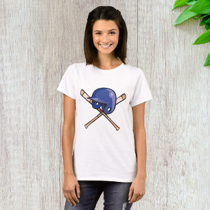 Baseball Helm und Fleet Sports T-Shirt