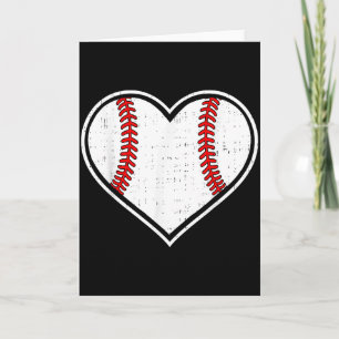 Baseball Herz Liebe Sport Valentinstag Männer Frau Karte