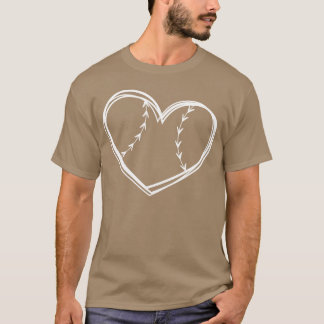 Baseball Herz Sport T-Shirt