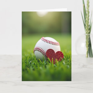 Baseball Herzliche Liebeskarte Karte