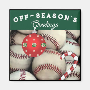 Baseball Holiday Gift Christmas Stocking Stuffers  Magnet
