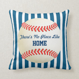 Baseball Home Run Kein Ort wie Zuhause Zitat Kissen