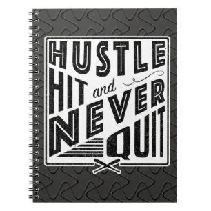 Baseball Hustle Hit & Beenden Sie den Notizblock n