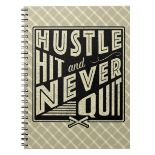 Baseball Hustle Hit & Beenden Sie den Notizblock n