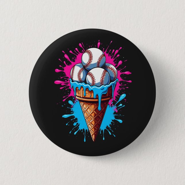 Baseball Ice Button (Vorderseite)