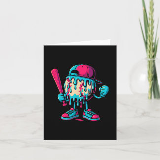 Baseball Ice Cream Tropfen Jugendjungen Boys respe Karte