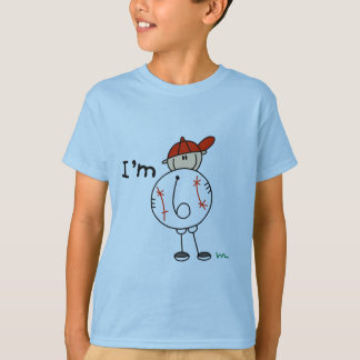 Baseball, ich bin 6 Hemden und Geschenke T-Shirt