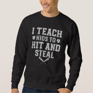 Baseball, ich bringe Kindern bei, zu schlagen und Sweatshirt