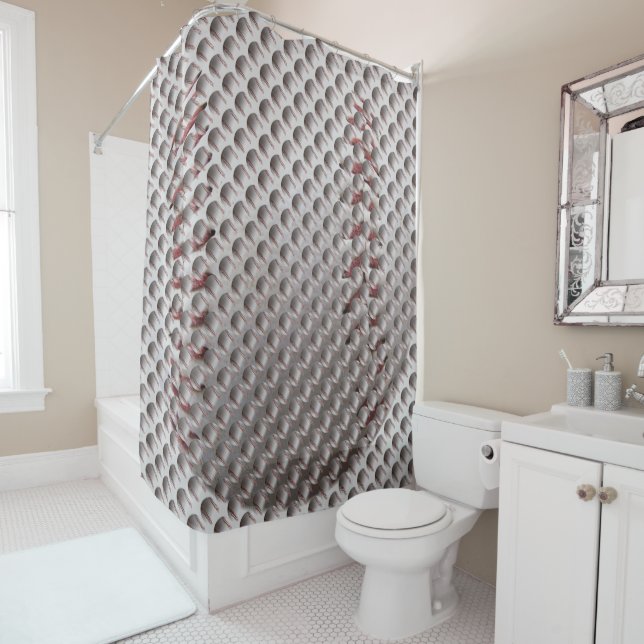 Baseball-Illusion Duschvorhang (Beispiel)