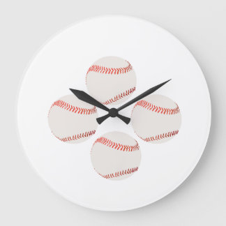 Baseball-Illustrationswall-Uhr Große Wanduhr
