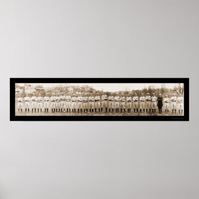 Baseball im Foto Pittsburgh 1914 Poster (Vorne)